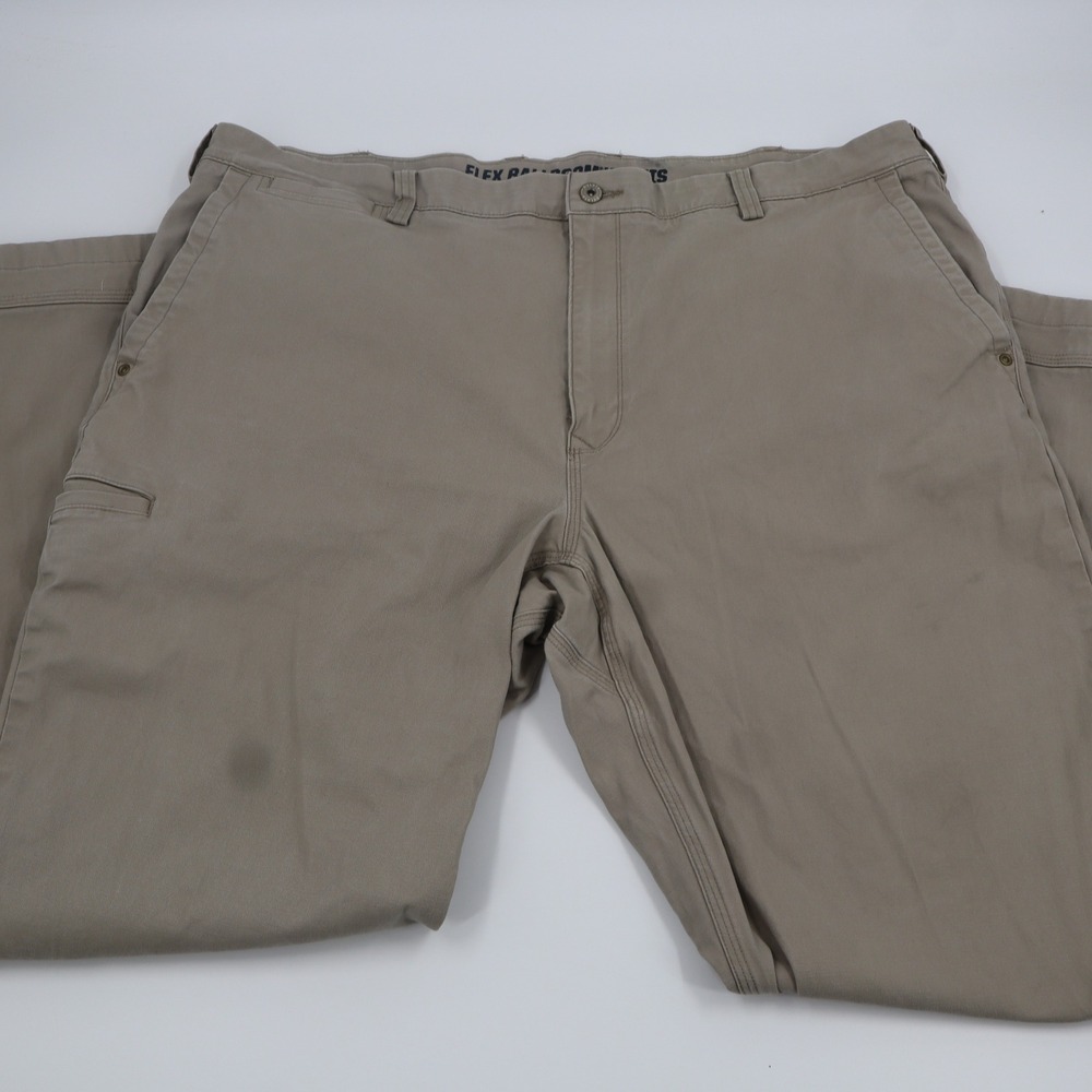 Duluth Trading Co‎ Flex Ballroom Khakis Mens 44x34 Relaxed Fit Tan Work Pants